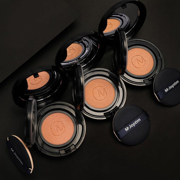 M-Joptim Tinglan Moist Flawless Cushion Bronzer 3 Colors Skin Illumination Cushion with Refill Perfecting Cushion (Product 14g + Refill 14g)