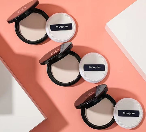 M-Joptim Nighttime Beauty Powder 8.5g NightStay Smooth Face Loose Powder Weightless Soft-velvet Blurring Face Powder With Cosmetic Puff Oil Control