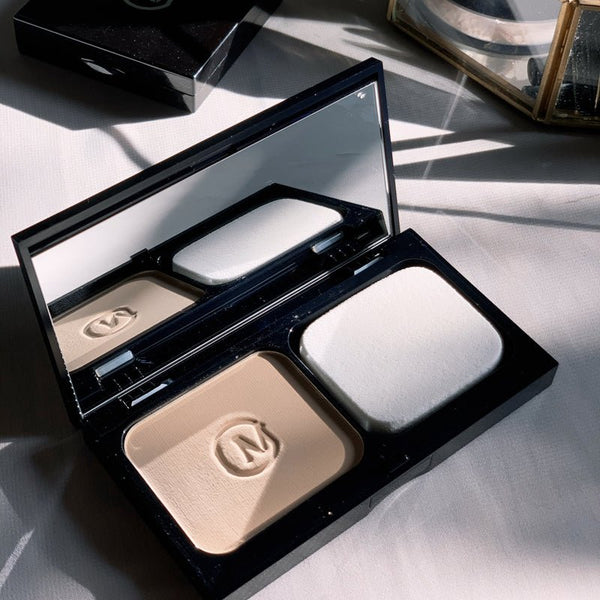 M-Joptim Tinglan Moist Pressed Powder 10g Silky Featherweight Pressed Powder Compact Powder Flawless Matte Finish Foundation
