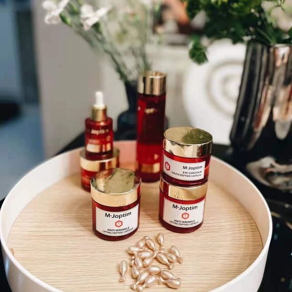 M-Joptim 10% Peptide Serum Wrinkle Reducing Serum Eye & Facial Capsule Skincare Set Special For Fine Lines
