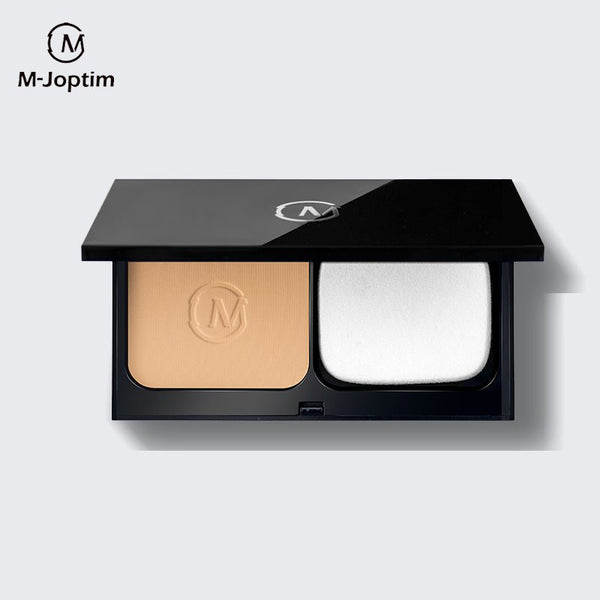M-Joptim Tinglan Moist Pressed Powder 10g Silky Featherweight Pressed Powder Compact Powder Flawless Matte Finish Foundation