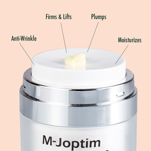 the benefits of m joptim retinol face cream are anti wrinkle and firms skin and plumps skin