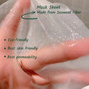 the sheet of hydrating face mask is made from seaweed fiber
