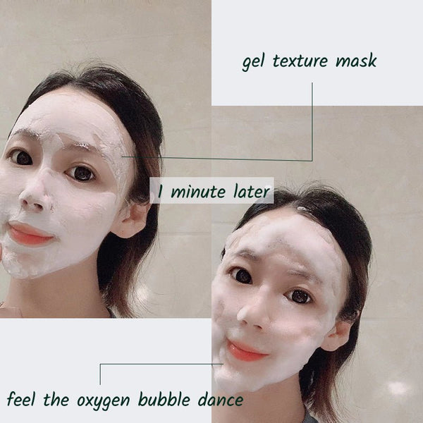 Oxygen Bubble Mask is a gel mask that transforms into bubbles to bring oxygen to skin