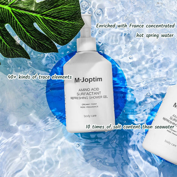 enriched with hot spring water to nourishing your skin with this body wash