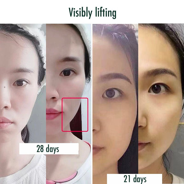customer reviews of firming face cream to show before and after with visible effect of face firming moisturizer