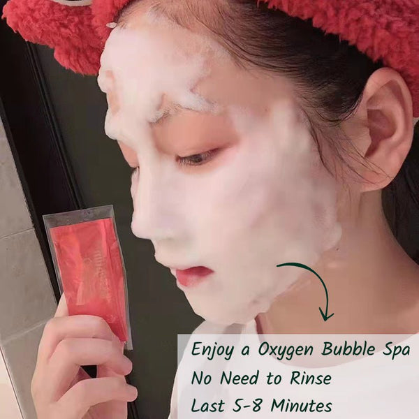 the best oxygen bubble mask with cloud like foam and no need to rinse mask