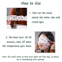 how to use a self warm eye mask also called eye heating steam mask