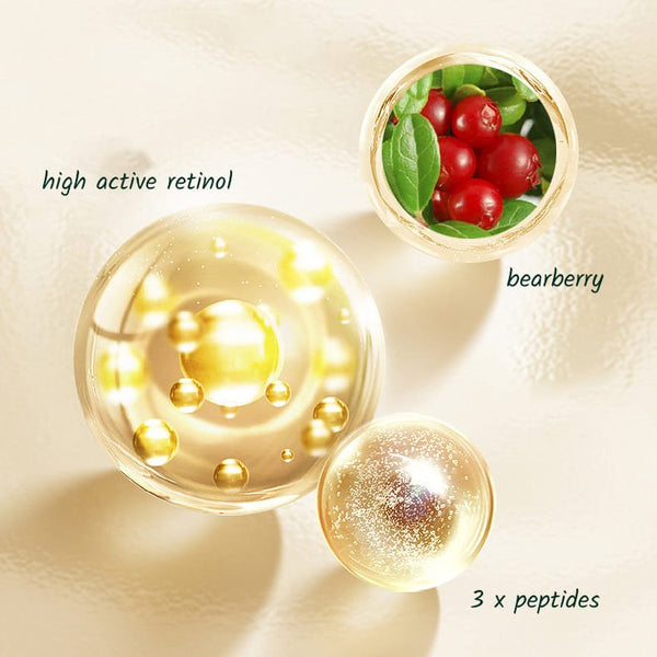 the mian ingredients of m joptim retinol anti wrinkle eye cream are pure retinol and bearberry extract and peptides