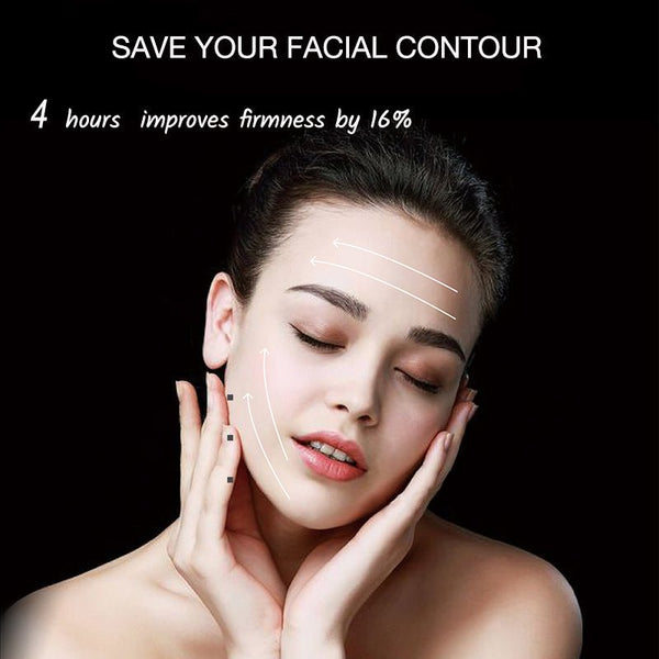 the instant visible effect of firming face cream to lift and firm loose skin