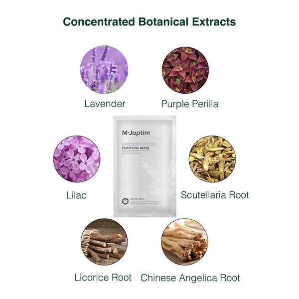 natual plants for oil skin and acnes of Lavender Purifying Face Mask