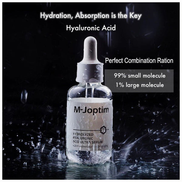 perfect combination formula of small molecule and large molecule for the product of hydrating hyaluronic acid serum