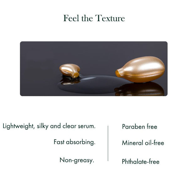 the texture of Anti-Wrinkle Peptide Serum is lightweight and silky and non greasy